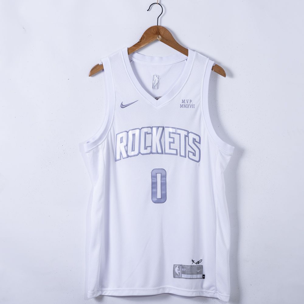 Men Houston Rockets #0 Westbrook White Game Nike 2021 NBA Jerseys